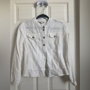 Coldwater Creek Off-White Jean Jacket